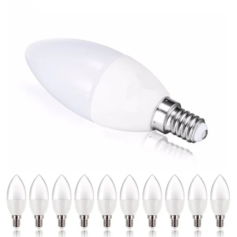 

LED Candle Bulb E14 LED Lamp Indoor Light 220V 110V 5W LED Chandelier Warm Cold White For Home Decoration Living Room Lighting