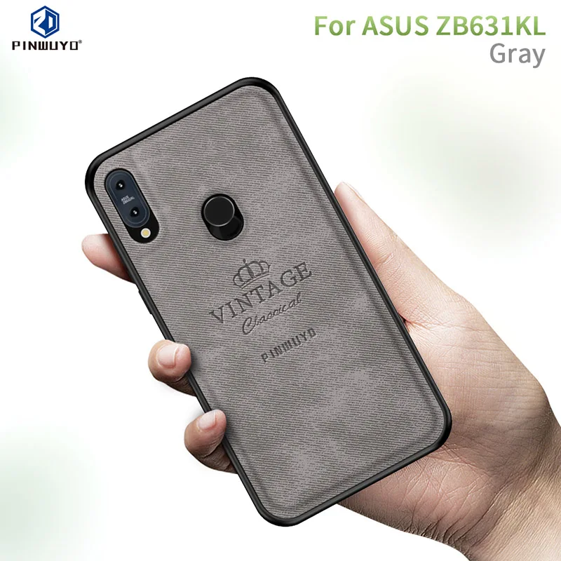 

PINWUYO Hot Fashion Classic Matte Fabric Phone Cover For Max Pro (M2) ZB631KL For Asus Zenfone Max Pro (M1) ZB601KL/ZB602K
