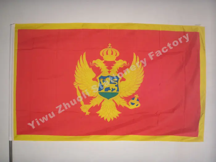 

Montenegro Flag 150X90cm (3x5FT) 115g 100D Polyester Double Stitched High Quality Free Shipping