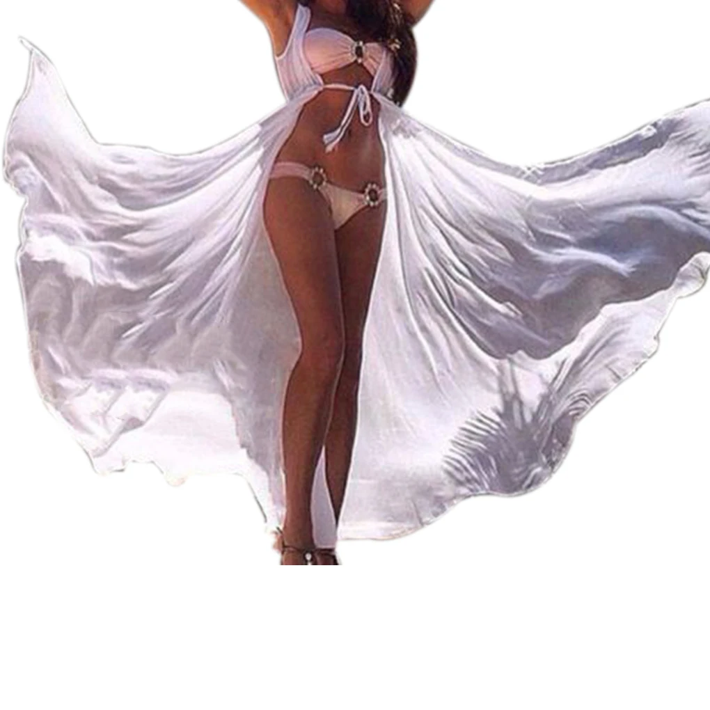 Женское шифоновое платье накидка длинное макси блузка кардиган Солнцезащитный