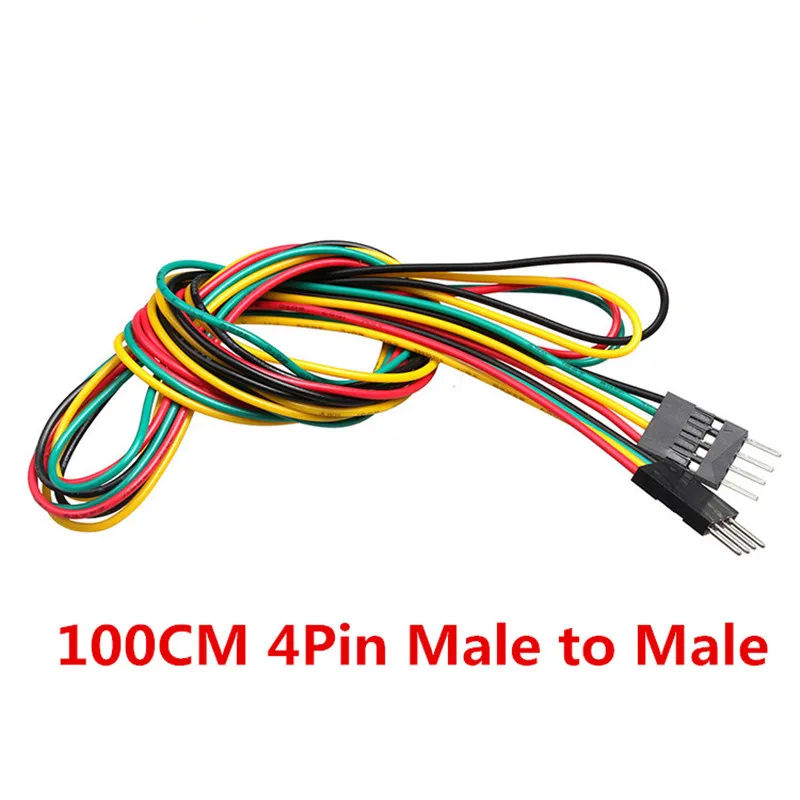 10 шт./лот 4pin 100 см M-M/M-F/F-F перемычки 2,54 мм AWG26 DuPont кабель для DIY электронной макетной платы