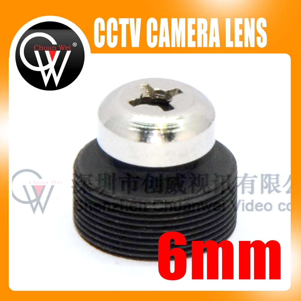 

5pcs/lot 6mm lens Screw Board Lens 53 Degrees For CCTV Security Camera Free Shipping