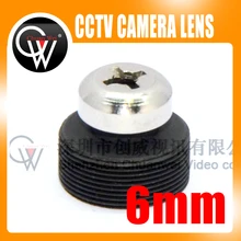 5pcs/lot 6mm lens Screw Board Lens 53 Degrees For CCTV Security Camera Free Shipping