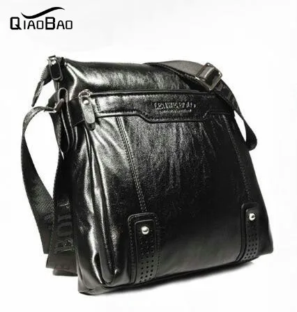 

QIAO BAO 2017 Genuine Leather Men Messenger Bags Genuine Leather Bags Men Bag Fashion Bags