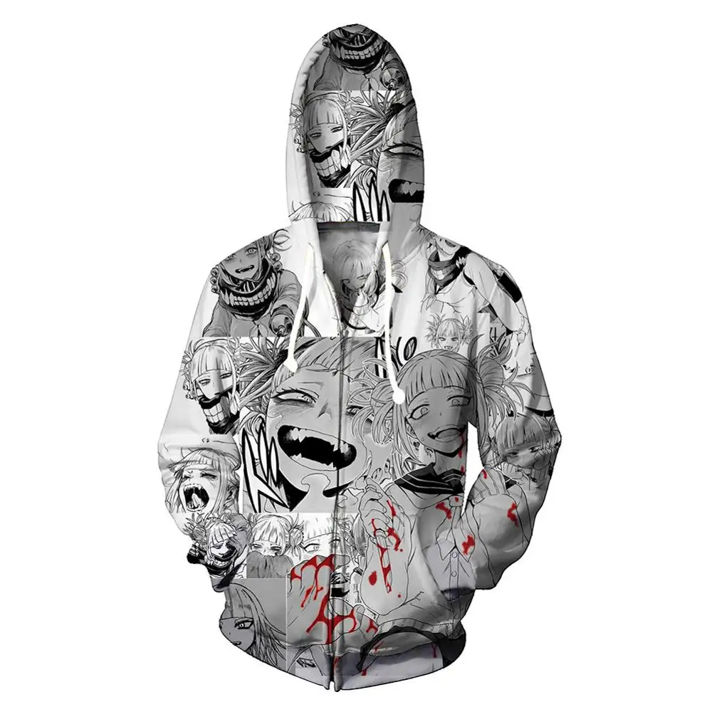 

3d Hoodies Pullover Zipper Fashion Anime Funny Emoji Ahegao Hoodie Hoody Casual Long Sleeve 3D Hooded Sweatshirts Jacket Tops
