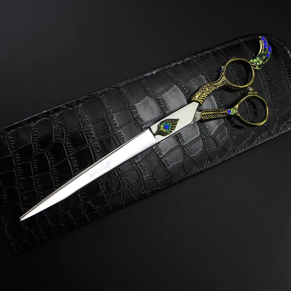 Freelander8.0inch Professional Ножницы Собака уход за домашними животными ножницы полировки инструмент животных стрижка поставщиков Инструменты Высокое качество - Цвет: TB-80FH