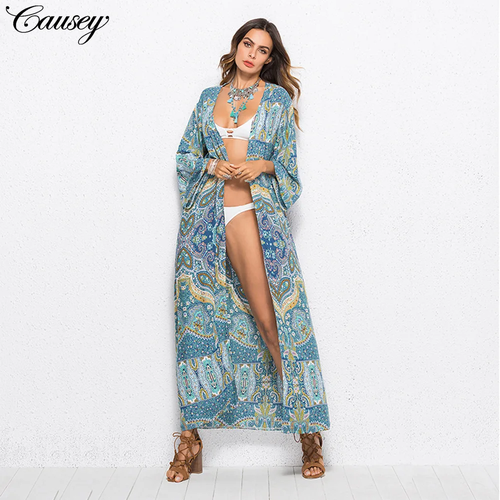 

Sarongs For Beach Cover Up Tunics Large Size Women Wear Summer Long Dress Tunic 2019 Tong Bohemia Print Acetate Sierra Surfer