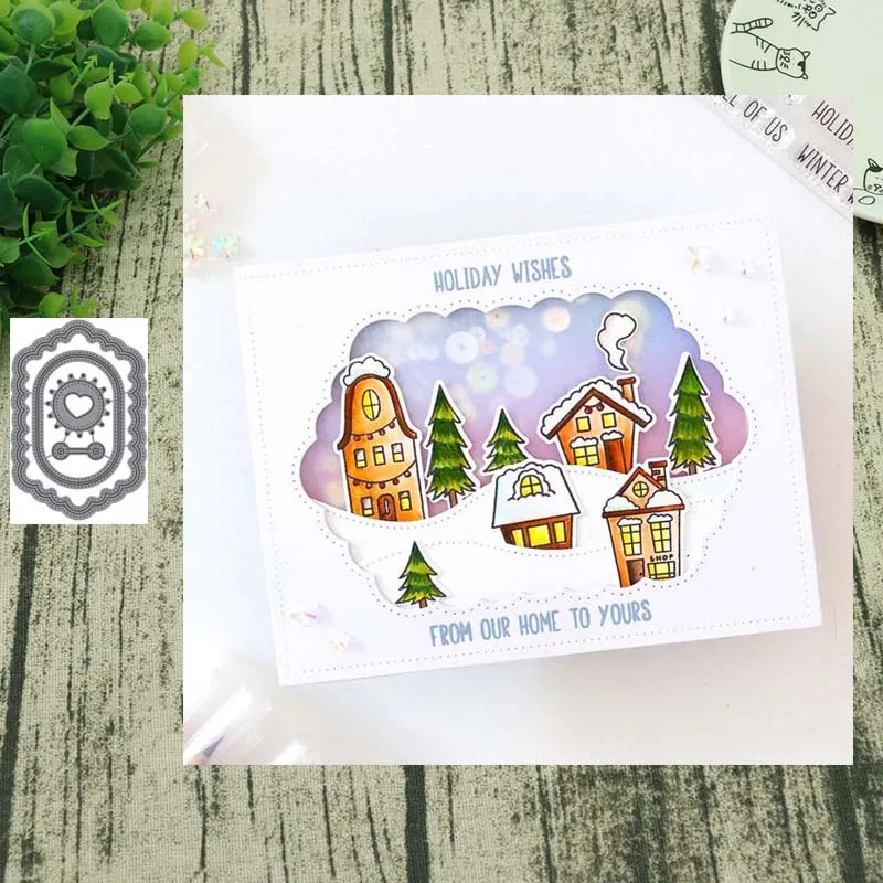 

New Design Craft Metal Cutting Dies Open window cut die crapbooking Album Paper Card Craft Embossing Cuts