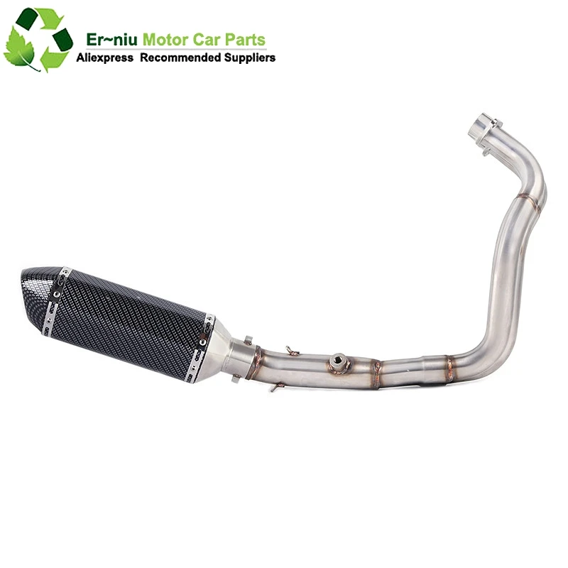 

MT07 Full System Motorcycle Exhaust Pipe Modified Front Middle Link Pipe Motorbike Muffler Slip-On For yamaha MT-07 YZ07 YZ-07