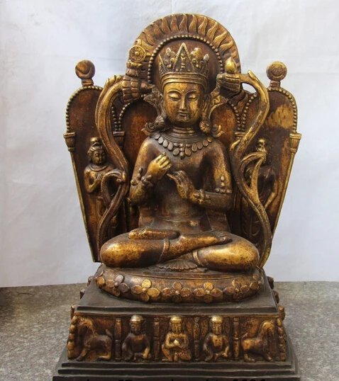 

shitou 003236 26 Tibet Buddhism Copper Bronze Boy Bodhisattva Kwan-yin Guanyin Buddha Statue