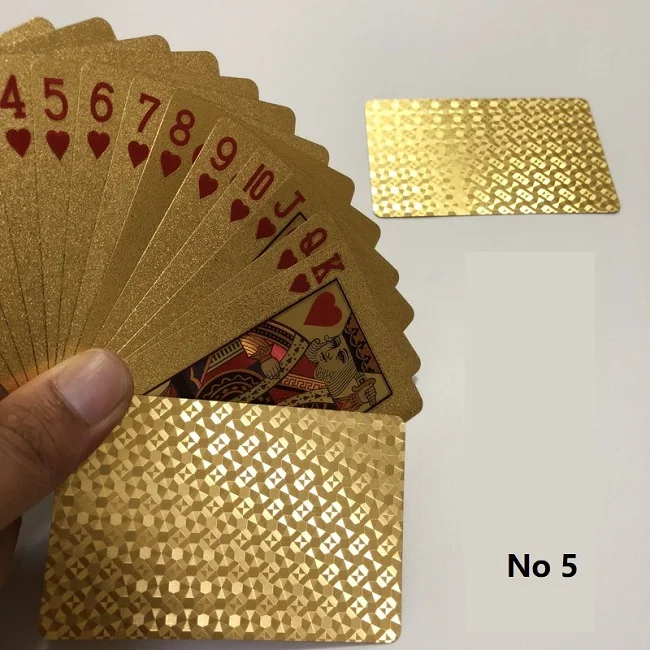 No 5 Новое прибытие картас покер карты пластиковые игральные карты Speelkaarten Jeu De Carte Juego De Cartas покер звезды Волшебная карточная игра - Цвет: No 5