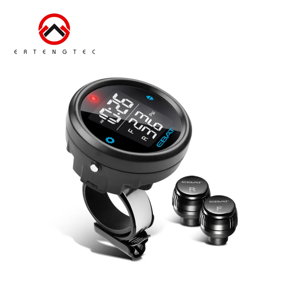 Motorcycle Steelmate TPMS Wireless Tire Pressure Monitori EBAT ET 910AE