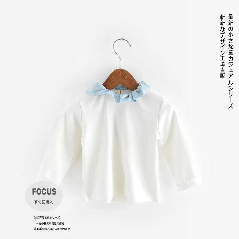 2017 BebiesBaby Tee shirt Kids 4 Colors Floral neck Tops&Blouses Baby Girls Kids Full Long Sleeve Baby Boys Girls Top Shirts 0-3 (15)