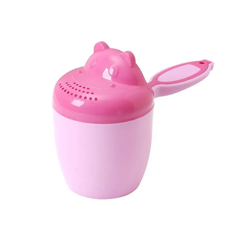 Детская чашка для ванны, чашка для шампуня для малышей, мультяшный Бегемот, Детская купальная ложка для купания, Детская душевая ложка, чашка для мытья волос, детский банный инструмент