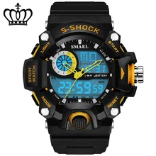 Новые модные спортивные Брендовые Часы Мужские Цифровые ударопрочные кварцевые наручные часы с будильником наружный военный светодиодный повседневные часы