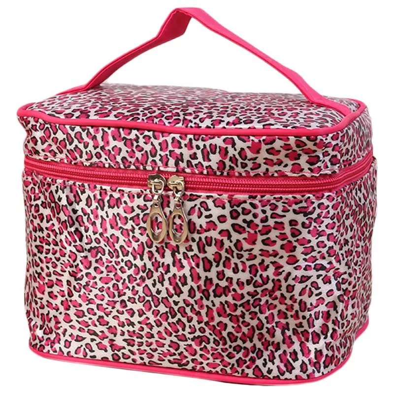 Hot New Arrival Zebra&Leopard Print Cosmetic Bags Women Travel Makeup