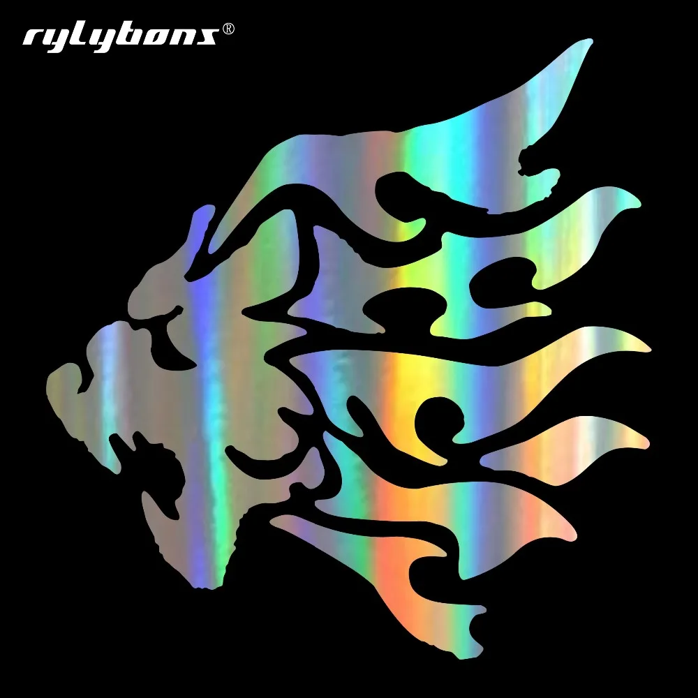 Rylybons 18 * 18C Авто Стайлинг Ретро наклейки с тотемными животными украшение логотипа