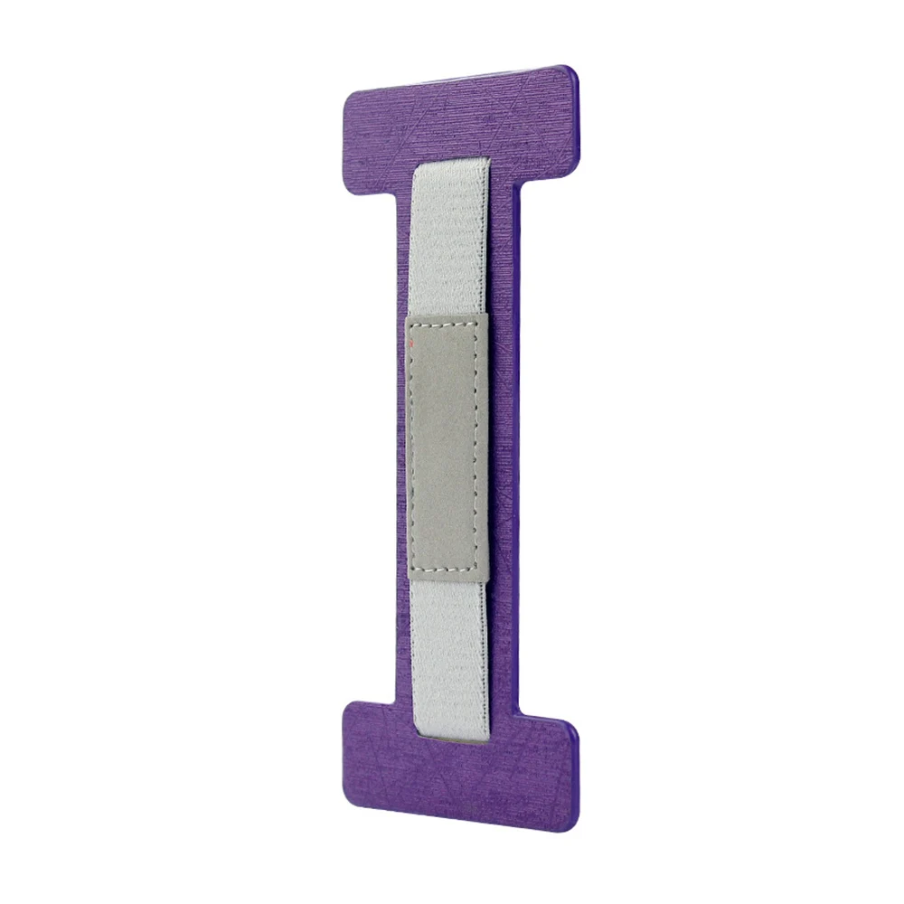 Eagwell универсальный держатель ремешка для планшета от 6-10,5 дюймов ультра тонкая искусственная кожа+ нейлоновый прочный держатель - Цвет: Purple