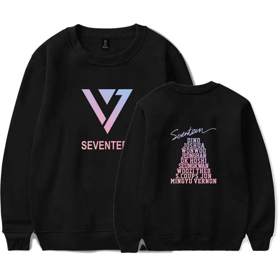 SEVENTEEN свитшоты пуловеры с принтом и круглым вырезом комплект толстовкой одежда