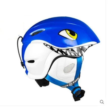 Высокое качество акула дети/детский лыжный шлем с ABS оболочкой защита сноуборда Сноубординг лыжный шлем для мальчика и девочки - Цвет: C2