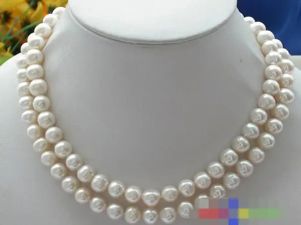 

FREE SHIPPING>@@> 3894 ROUND WHITE CULTURED PEARL NECKLACE