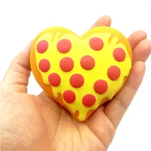 

Yellow Heart Macaron Kawaii Squishy Toys Jumbo Bread Anti-stress Slow Rising Stress Relief Soft Slime Toy Squishi Adult Kid Gift