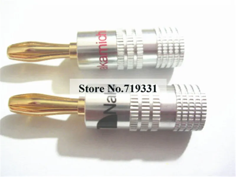 

30pcs Nakamichi Banana Plug Connector Gold Plated Speaker black and red
