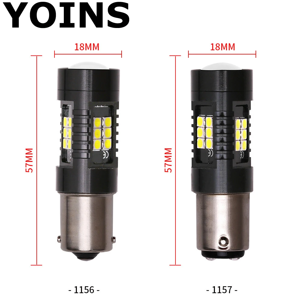 1x1157 BAY15D 1156 BA15S светодио дный луковицы огни автомобиля сигнала поворота Обратный