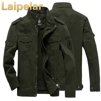

NEW 2018 Mens Green Khaki 3 colors Military jacket winter Cargo Plus size M-XXXL 5XL 6XL Casual man Jacket Army Clothes Laipelar