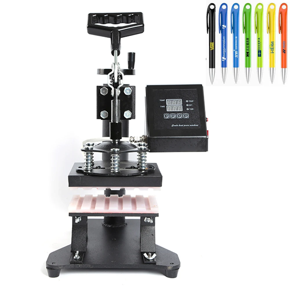 

6PC Pen Logo Heat Press Machine Sublimation for Ball-Point Transfer Printing Digital Pen Heat Press for DIY Pen Printing