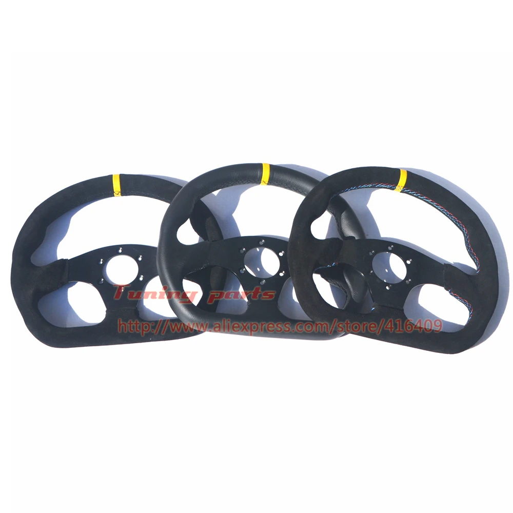 yellow stripe car steering wheel (1)
