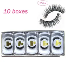10 пар новых продаж! Длинная толстая сшитая норка для волос накладные ресницы вечерние ресницы для макияжа