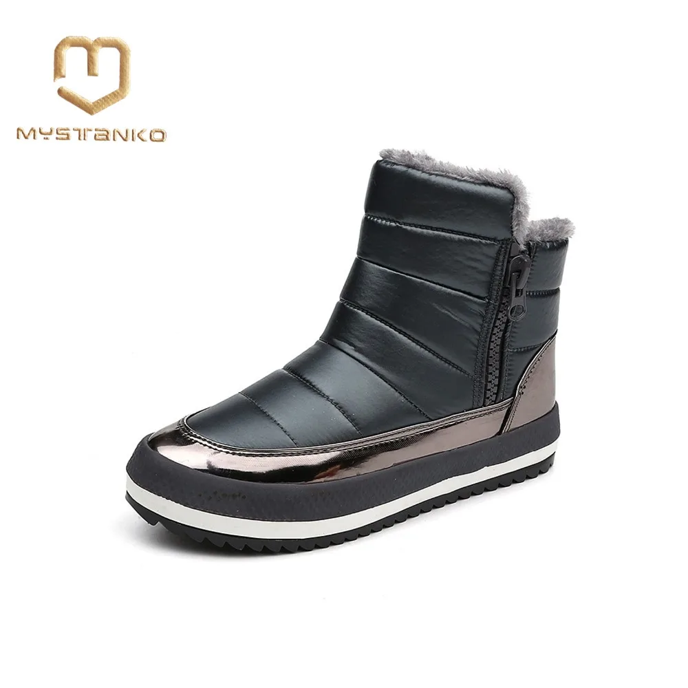 Women Winter Boots New Brand Waterproof Shoes Woman Snow Fur Plush Inside Zip Plus Size Warm . SP-027 | Обувь