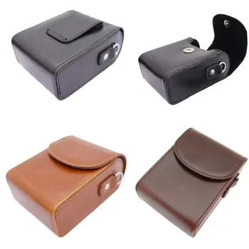 

Shoulder bag PU Leather Camera Case For Canon PowerShot G9X G7X Mark II S120 SX620 IXUS 275 G16 SX730 SX720 SX710 SX610