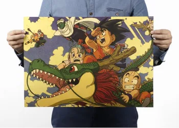 

DRAGON BALL Cartoon Vintage Classic Poster Home Decoration School Office Retro Posters and Prints