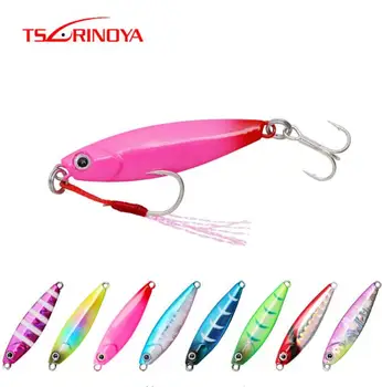 

TSURINOYA 8pcs Fishing Lure Shore Jig 7g 42mm Freshwater Saltwater Trout Bass Bait Long Casting Metal Artificial Lure