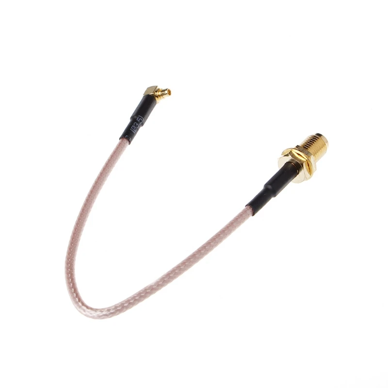 Угловой плетеный кабель RF RP SMA Female to MMCX Male Right Angle Pigtail Cable RG316 15cm 6"