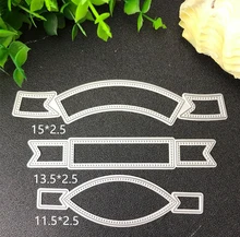 3 adet Etiket Metal Kesme Ölür Şablonlar için DIY Scrapbooking/fotoğraf albümü Dekoratif Kabartma kendi başına yap kağıdı Kart Yapımı Proje T12