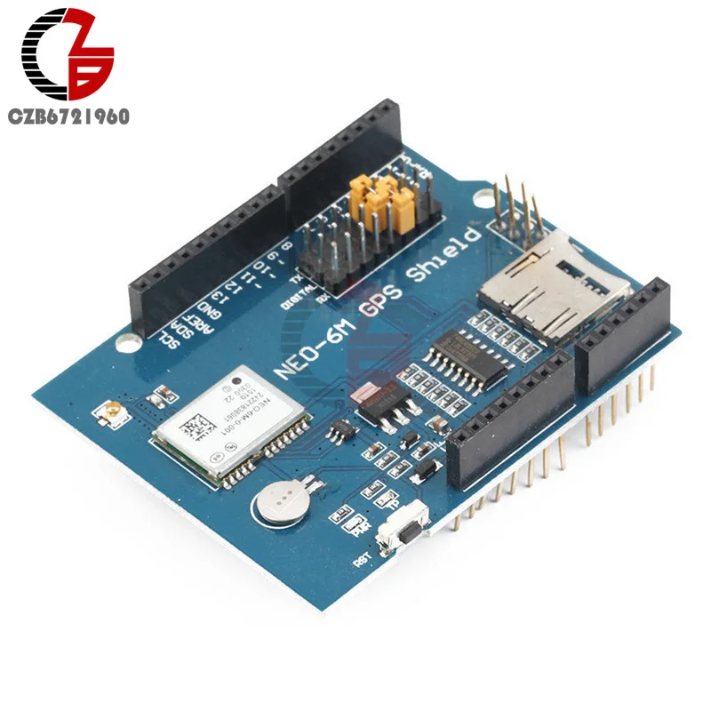 

NEO-6M NEO-6 GPS Logger Shield SPI UART with SD Card Slot for Arduino