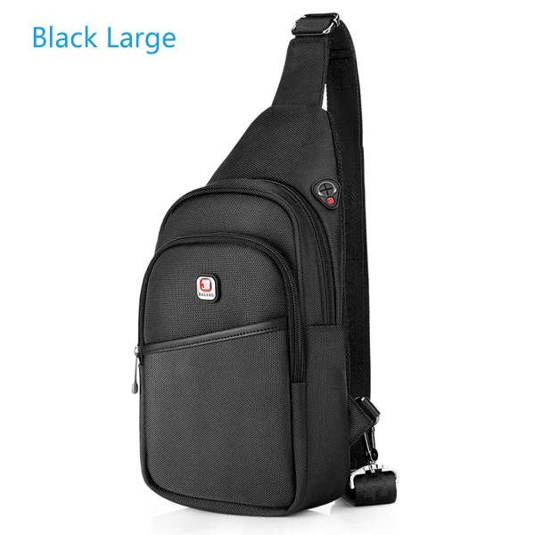 Бренд Balang, мужская повседневная сумка через плечо, женская сумка на лямках, нагрудная сумка, водонепроницаемая, Оксфорд, на плечо, маленькие сумки, мужской рюкзак - Цвет: black large