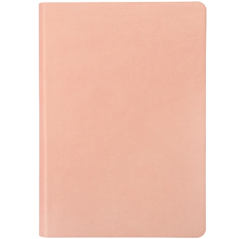 A5 Dotted Bullet Journal Kawaii Pink Leather Diary Blank Pages Sketchbook Notebook for School Office Notepad Customize Logo D40