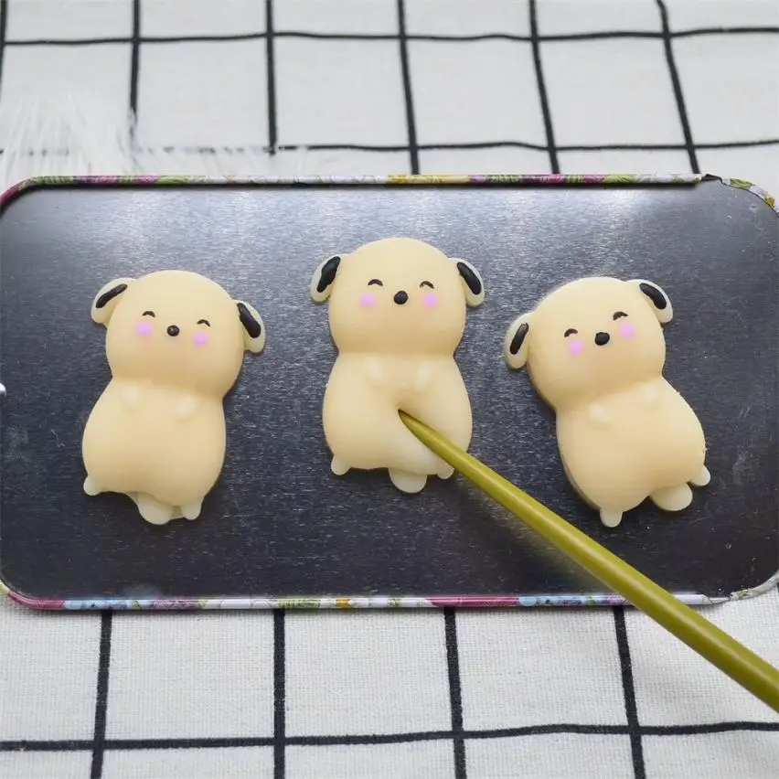 Милые мягкие собаки Mochi, мягкие Исцеляющие забавы для детей, Kawaii, снятие стресса, Декор, растущее лечение, антистрессовые игрушки для детей или детей