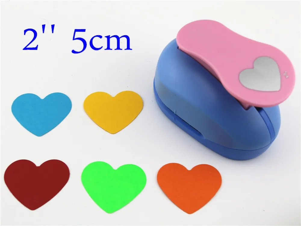 Buy free shipping Heart Shaped 2'' craft punch paper