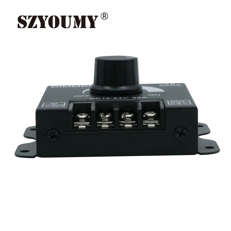 SZYOUMY светодиодный диммер постоянного тока 12 V 24 V 30A 360 W регулятор яркости лампы панель с лампочками драйвер один Цвет свет