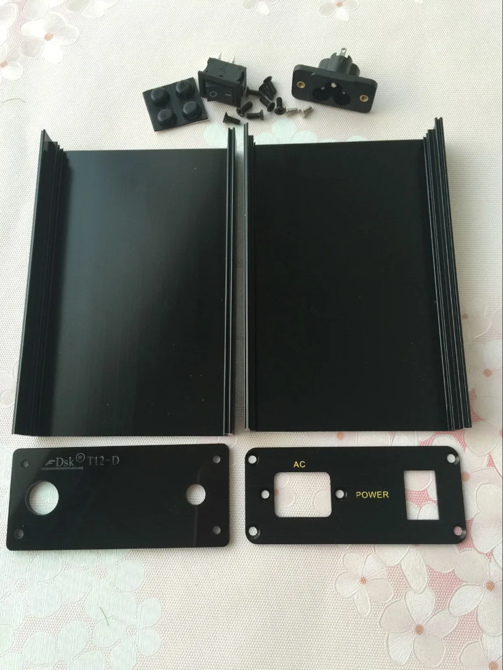 DIY KIT T12 OLED цифровой паяльник станция алюминиевый корпус Чехол