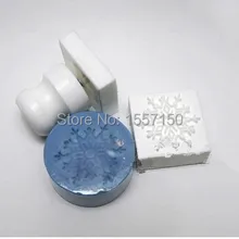 Снежинка с ручкой Мини DIY мыло ручной работы Stamp chaprter печать