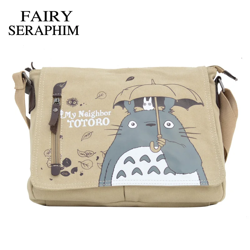 FAIRY SERAPHIM My Neighbor Totoro Messenger Canvas Bag Printing