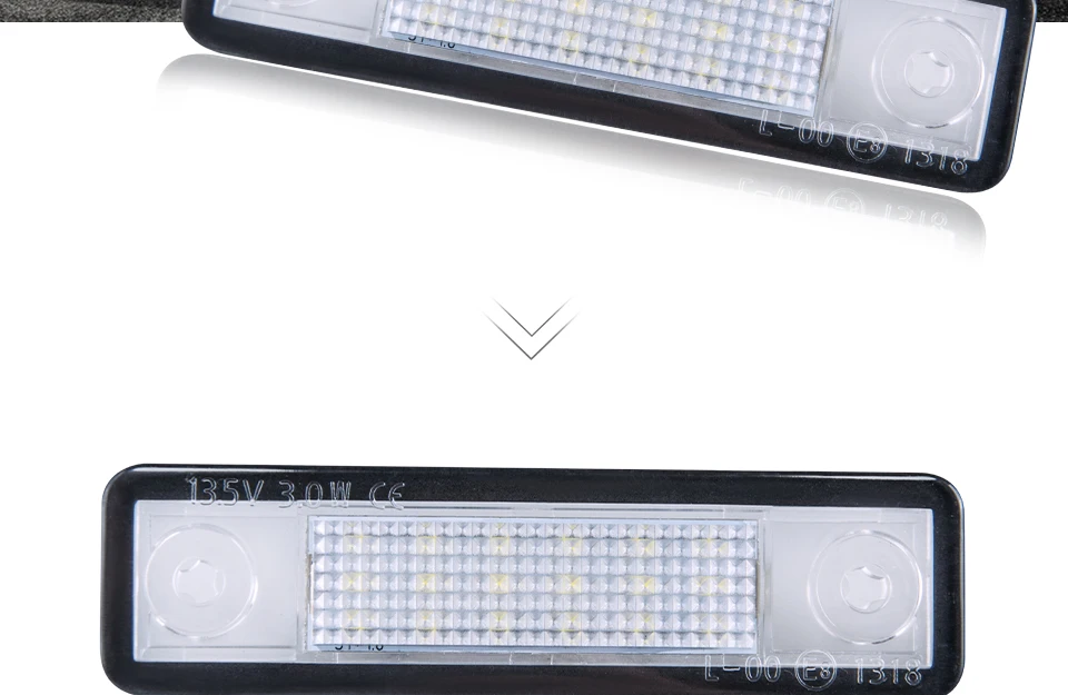 Led Car-styling 18 LED License Plate Lights 12V White Number Plate Lamp For Opel Astra G Astra F Corsa B Zafira A Vectra Omega A (2)