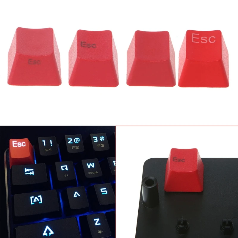 Механическая клавиатура Толстая PBT красная ESC Keycap R4 Cherry MX Переключатель OEM высота