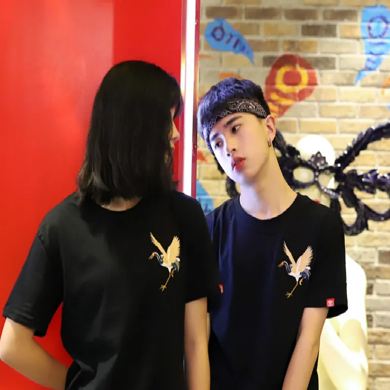 2019 Футболка harajuku ulzzang tumblr футболка для влюбленных женская Милая Женская